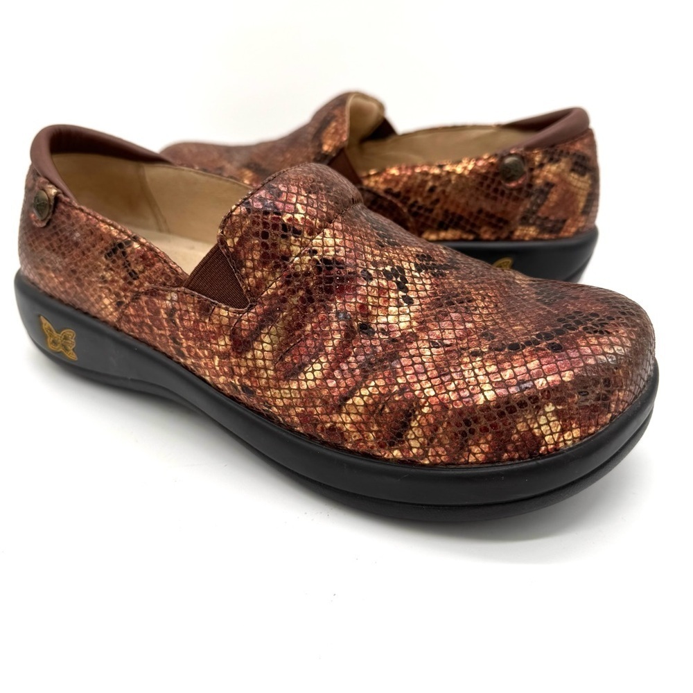 Alegria clogs Keli PRO Riches bronze copper snake size 9